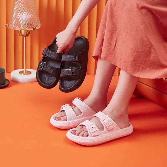 LuxeCloud Women’s Platform Slides