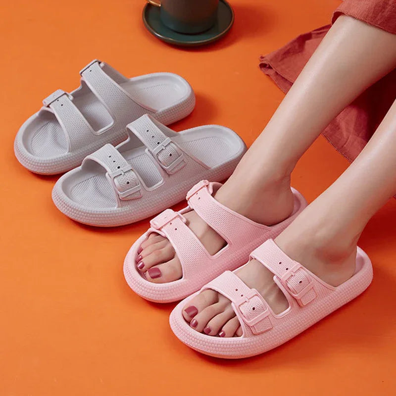 LuxeCloud Women’s Platform Slides