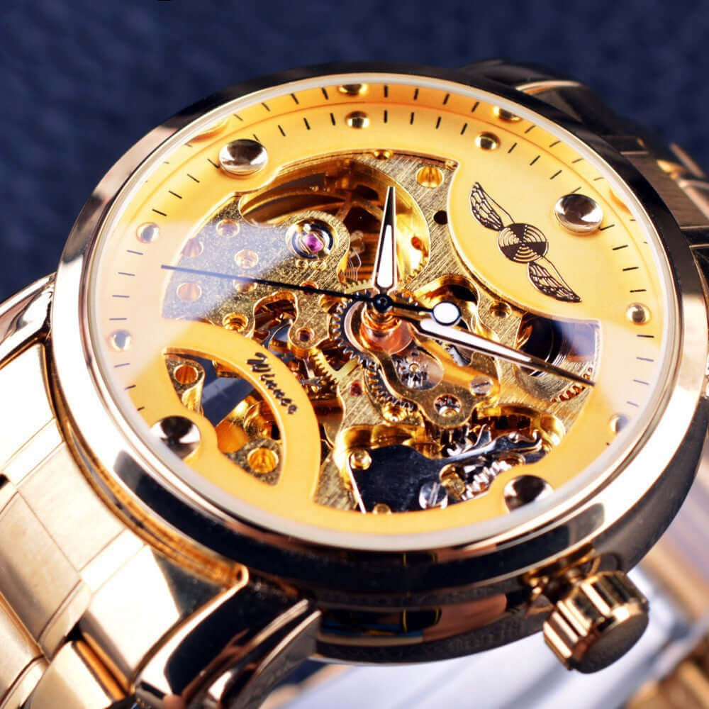 Aurion Skeleton Automatic Watch – Casual Luxury Timepiece