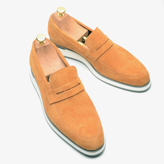 The Belmont Suede Penny Loafers