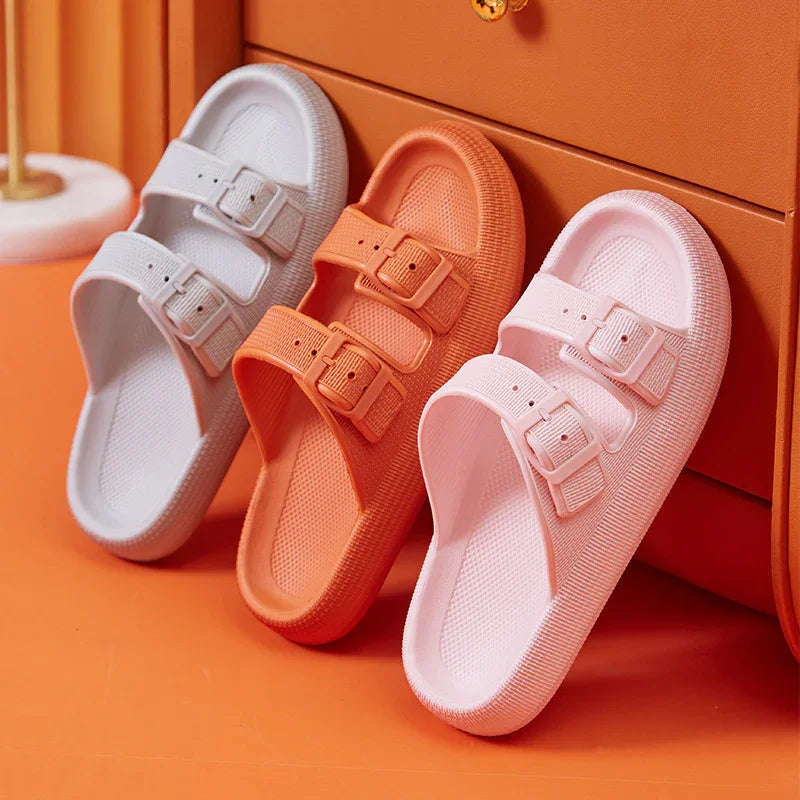 LuxeCloud Women’s Platform Slides
