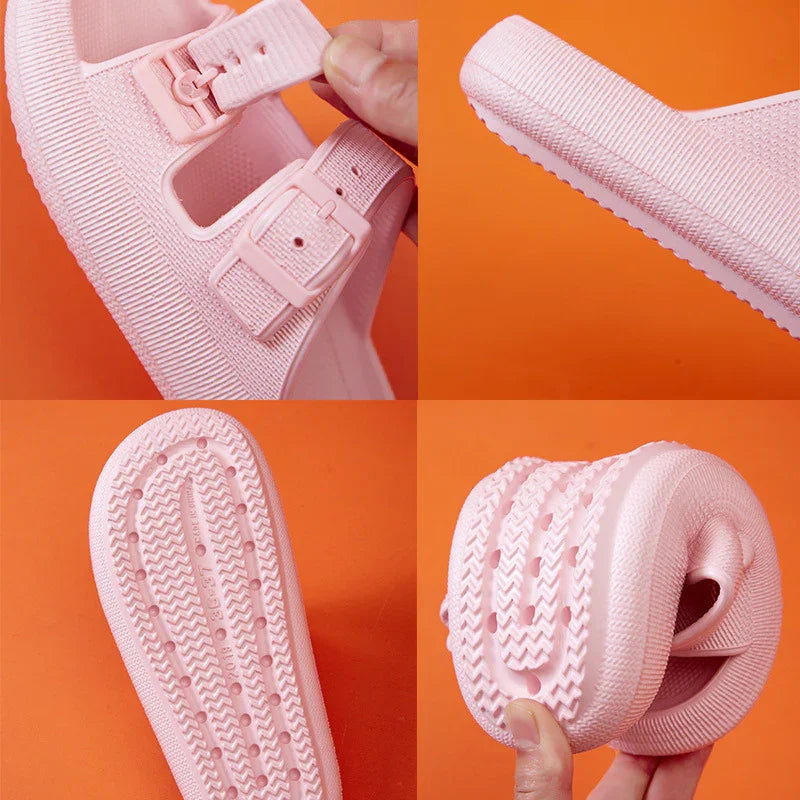LuxeCloud Women’s Platform Slides