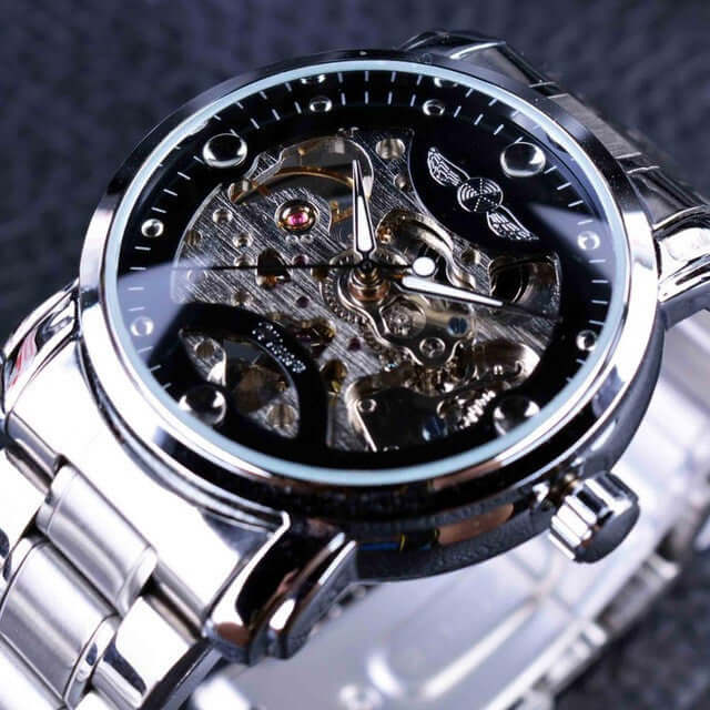 Aurion Skeleton Automatic Watch – Casual Luxury Timepiece