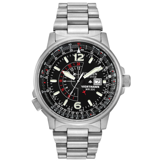 Citizen Eco-Drive Promaster Air Nighthawk Watch – Black Dial (BJ7000-52E)