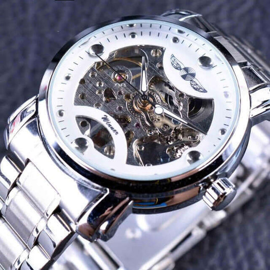 Aurion Skeleton Automatic Watch – Casual Luxury Timepiece