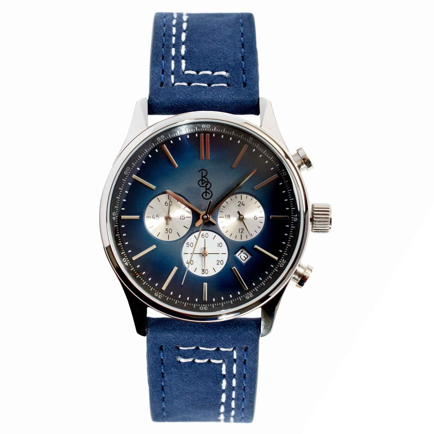 Blue Retro Chronograph