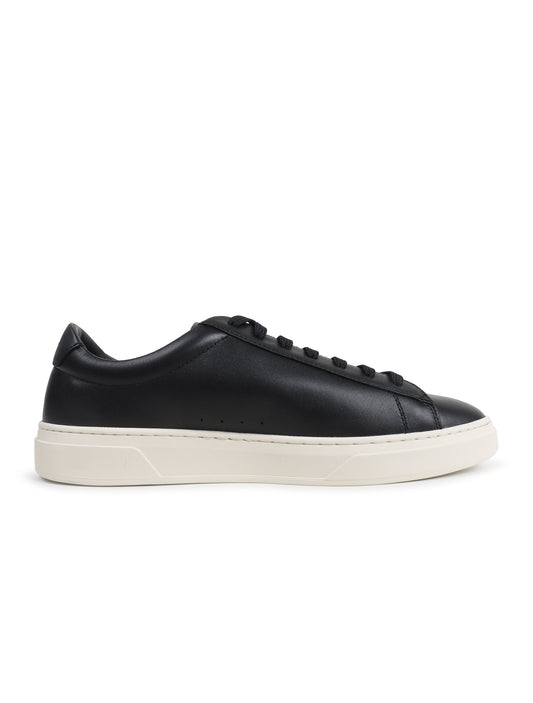 Black and white casual shoe on a white background