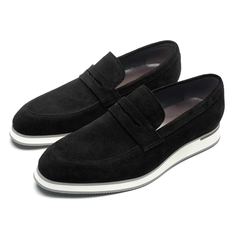 The Belmont Suede Penny Loafers