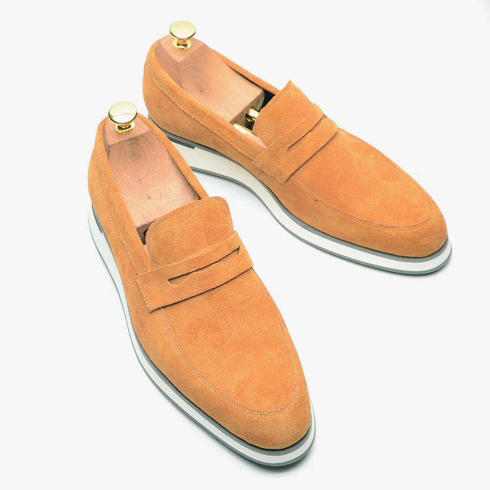The Belmont Suede Penny Loafers