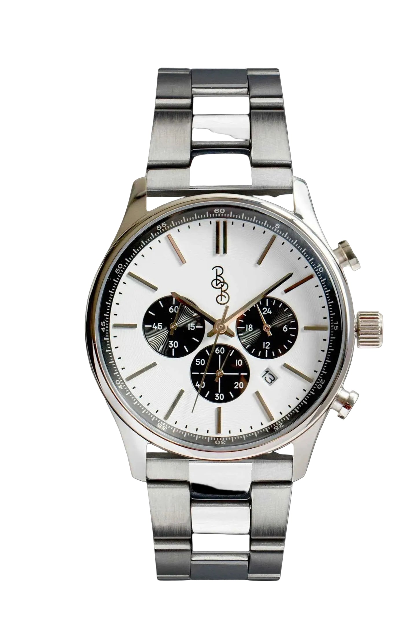White and Black Chronograph