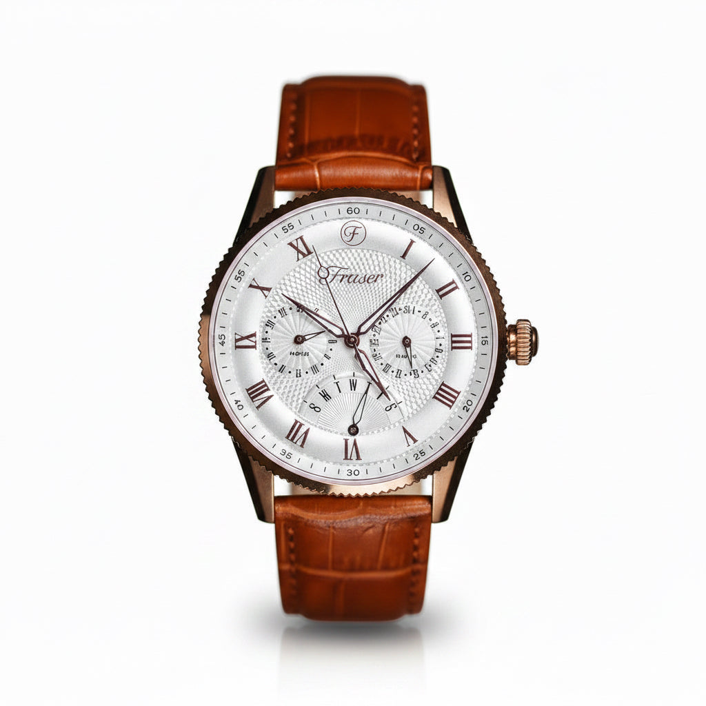 Fraser & Co. The Paragon Chronograph – Sapphire Crystal Leather Watch