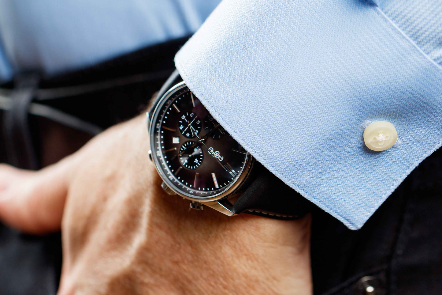 Gray Retro Chronograph